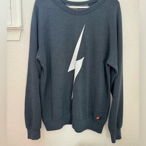 Aviator Nation Bolt Crew Sweatshirt - Charcoal